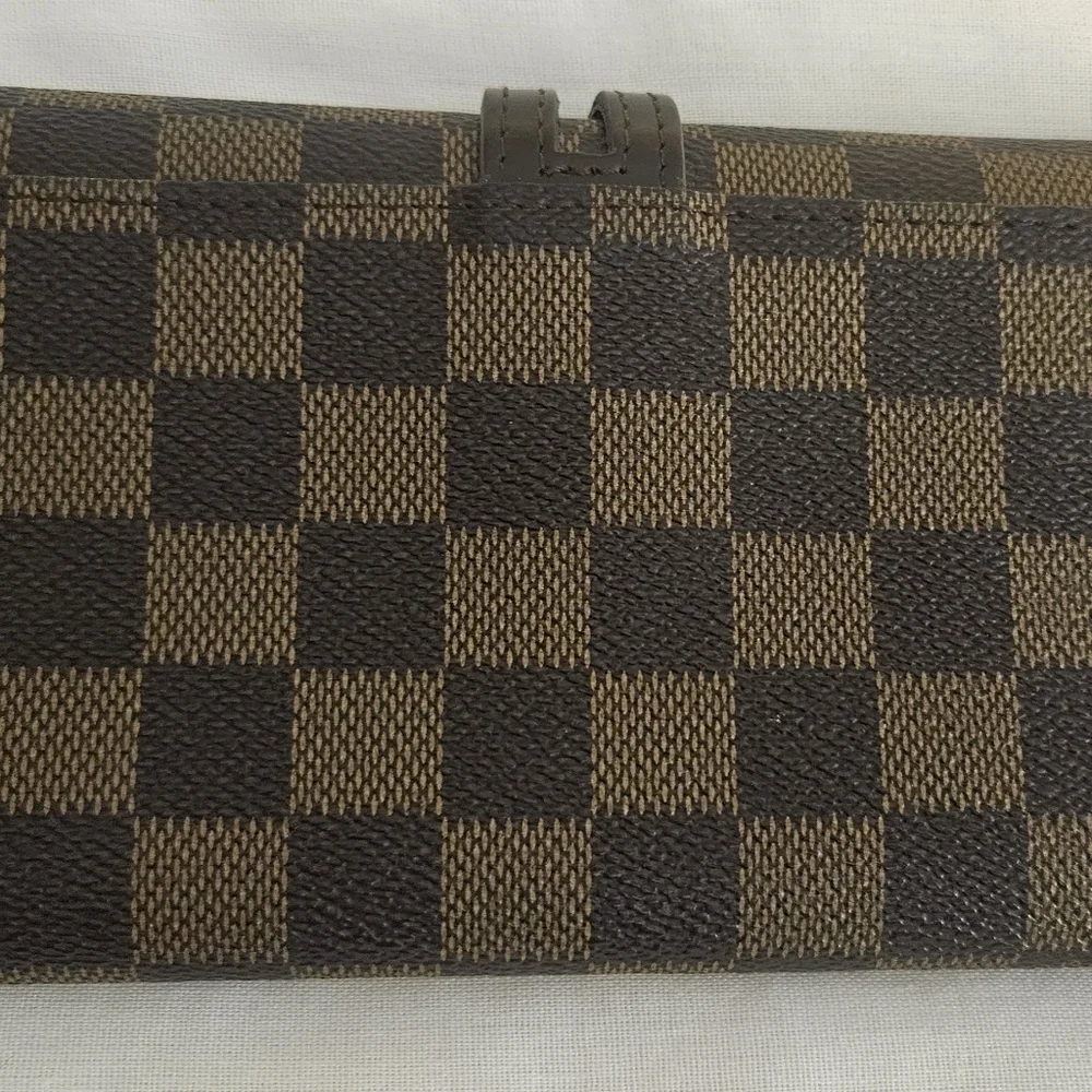 NEW Vintage Louis Vuitton Portefeuille Brazza Damier Ebene Wallet With Dustbag